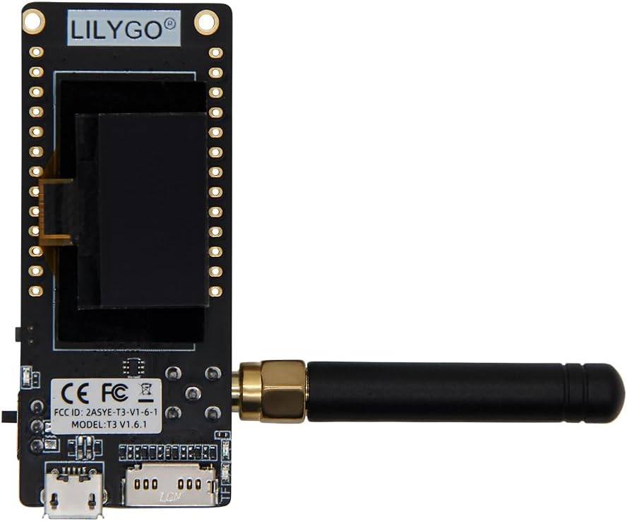 LILYGO TTGO Lora 868Mhz OLED 0.96 Zoll SD Karte ESP32 Entwicklungsboard Paxcounter Modul SMA Meterin