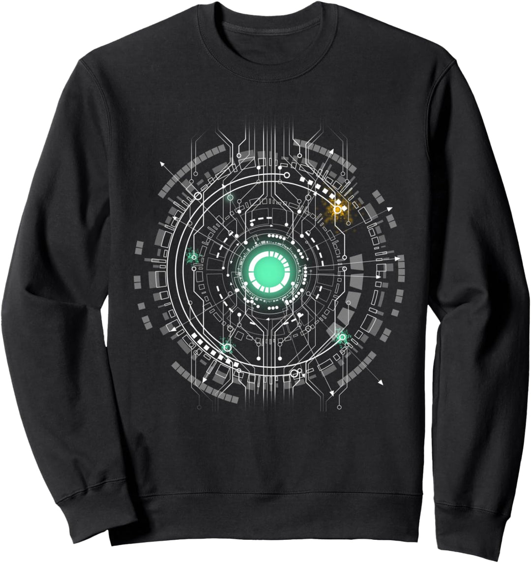 Raumschiff CPU CORE Heart Geek Nerd space ufo Sweatshirt