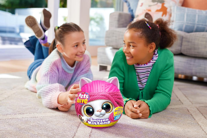 Pets Alive Smitten Kittens Surprise, Lucky, Nurture Play, Soft Toy Unboxing, Interactive, 10 Sounds,