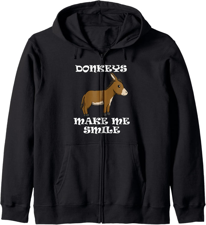 Bauernhof Tier Baby Esel machen mich lächeln Kapuzenjacke