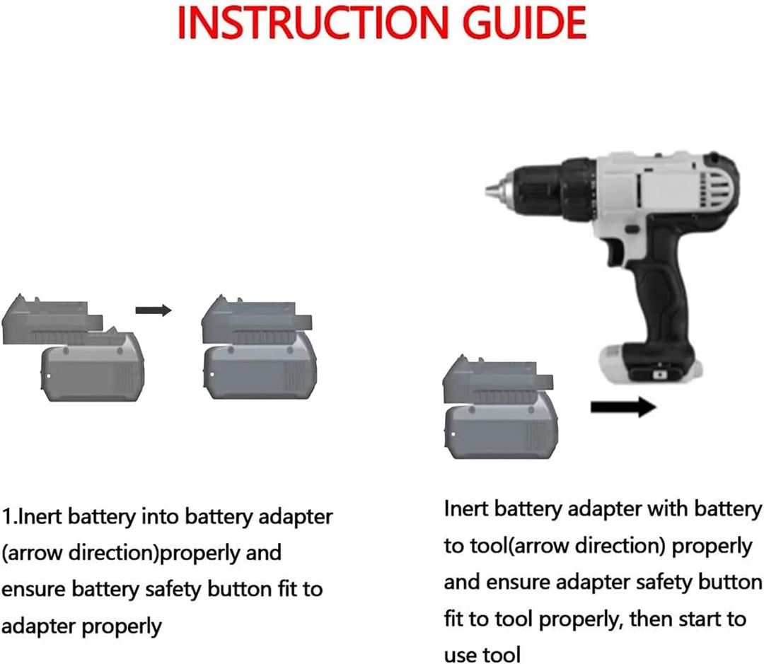 DW18ML Batterie Adapter Konverter Ersatz, 18V Lithium Batterie Adapter, DW18ML 18V auf 18V Adapter f