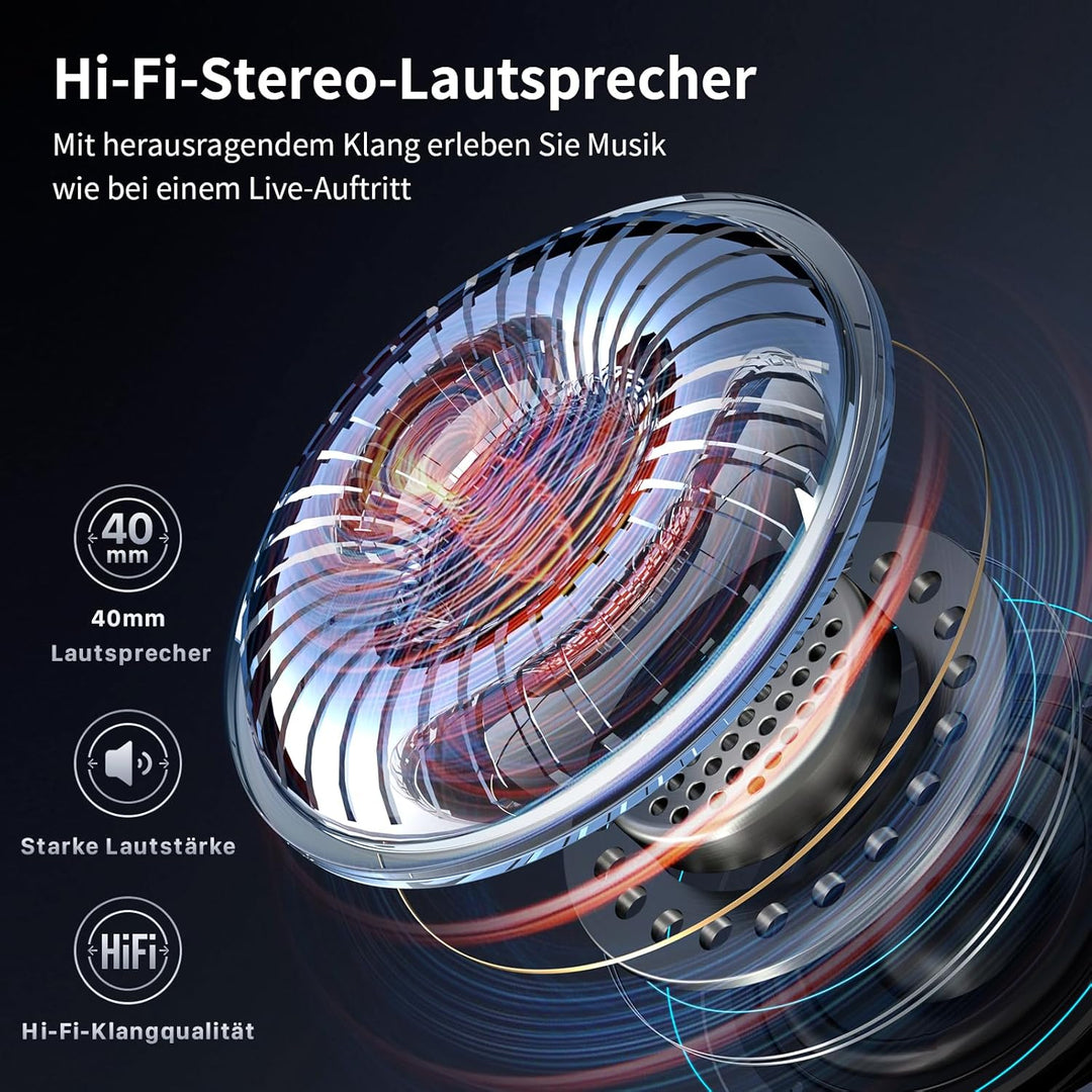 Fodsports FX-S Motorrad Headset Bluetooth 5.4, Helm Kommunikationssystem für 2 Personen, Dreifache G