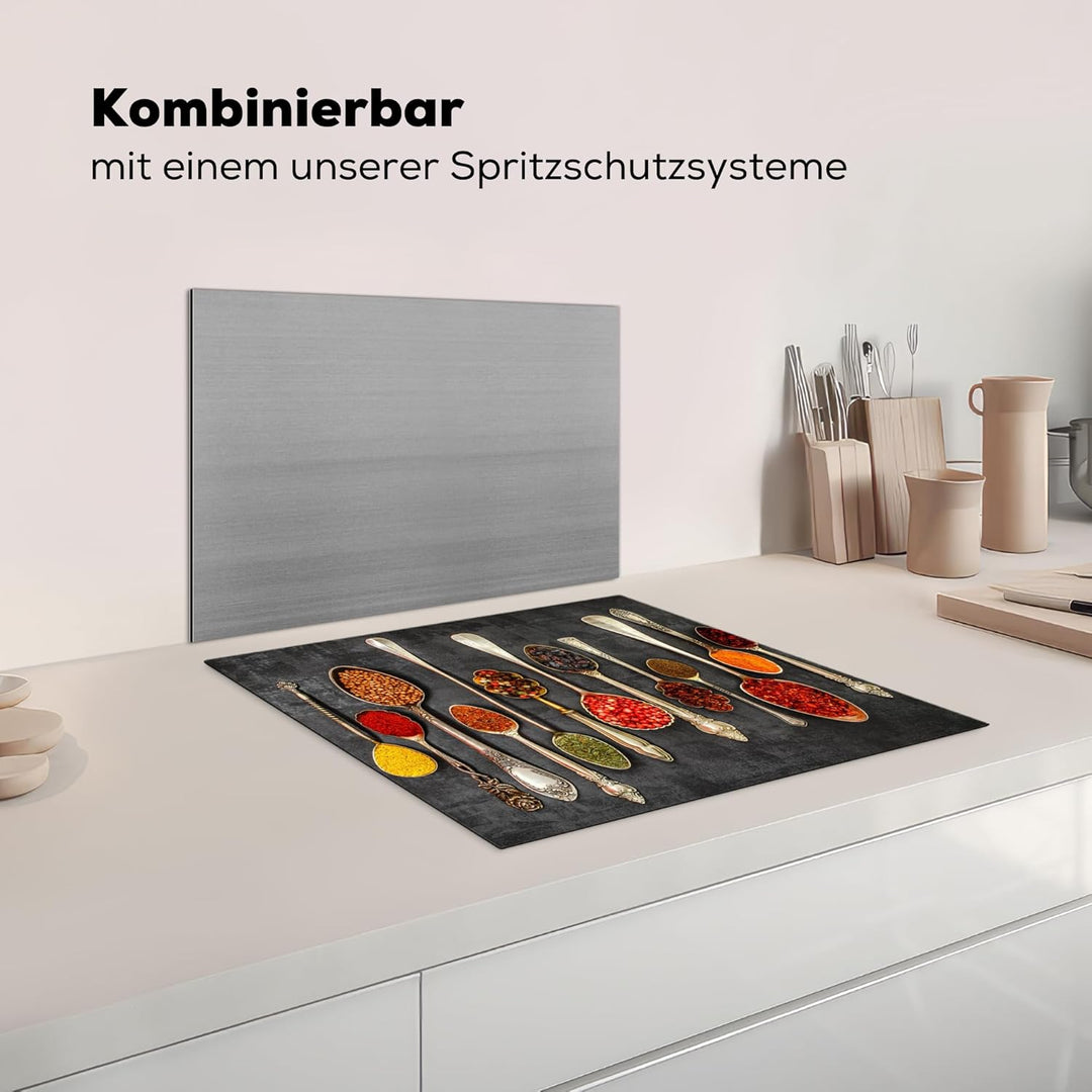 Herdabdeckplatte 59x52 cm Einteilig Ceranfeld Abdeckplatte Küche Deko Ceranfeldabdeckung Herdabdecku