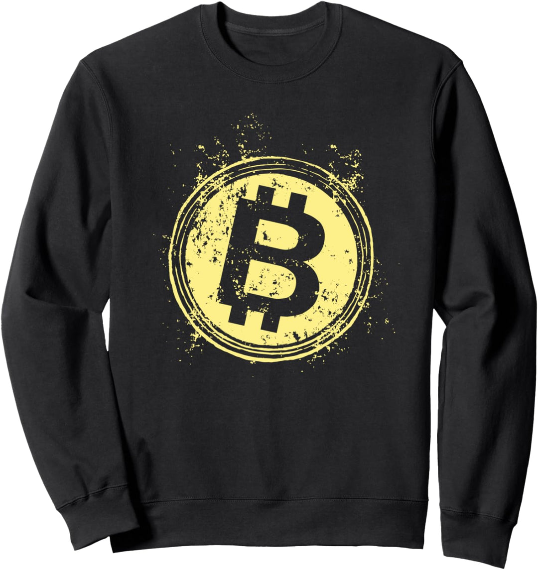 Bitcoin BTC Kryptowährung Blockchain Geld Börse Finanzen Sweatshirt