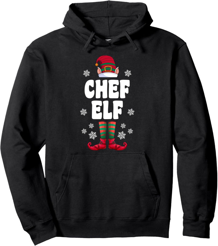 Chef Elf Elfen Familien Outfit Weihnachten Weihnachtself Pullover Hoodie