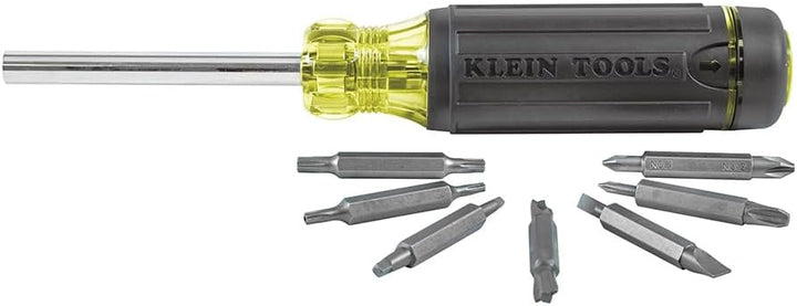 KLEIN TOOLS 32290 15-in-1 Multi-Bit-Schraubendreher, Schwarz Standard, Standard