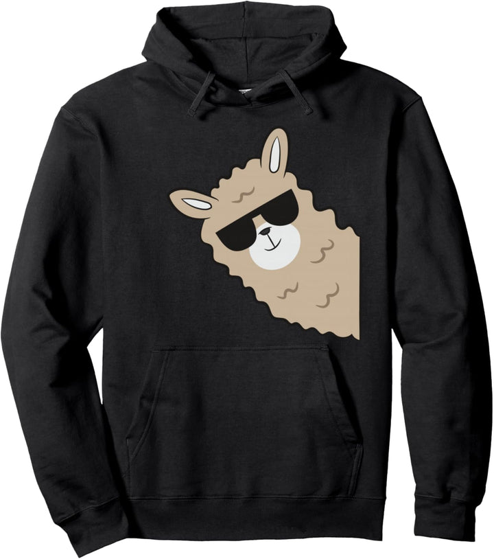 Llama mit Sonnenbrille Lustiges Llama Geschenk Pullover Hoodie