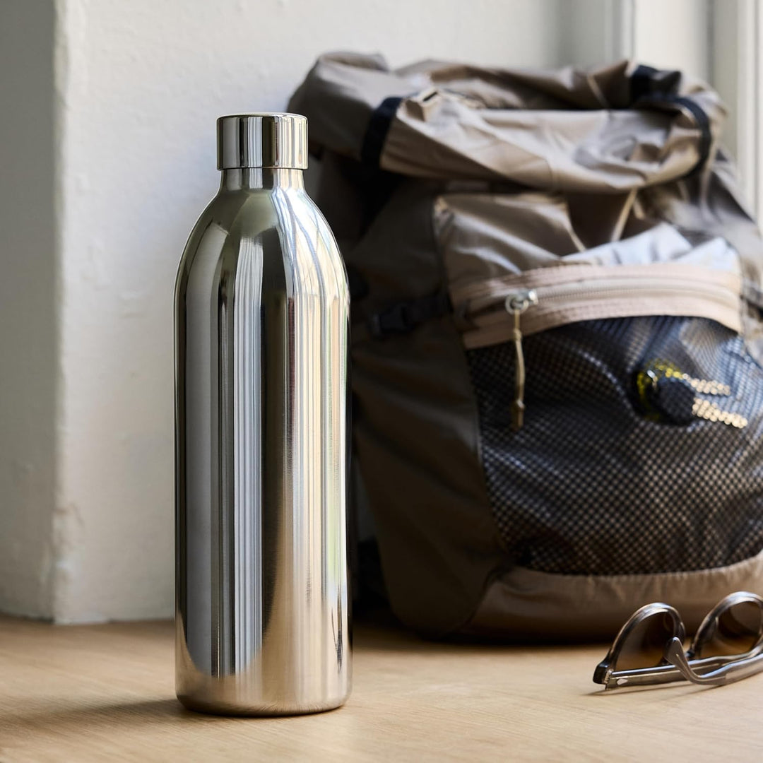 Aarke To-Go Bottle Edelstahl Trinkflasche für stille &amp; sprudelnde Getränke, kompatibel mit Aarke Car