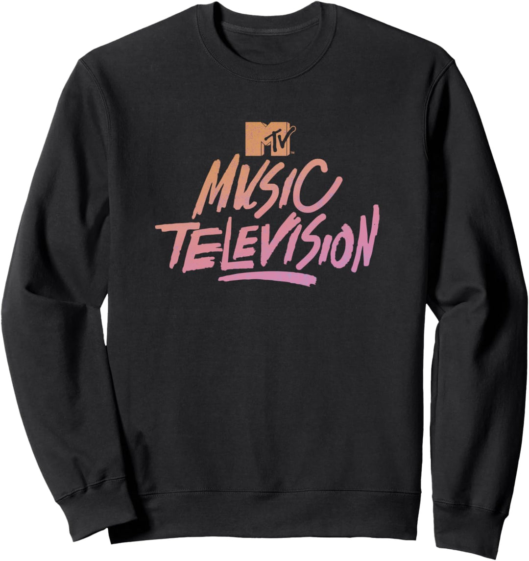MTV Music Television Gradient Text Sweatshirt