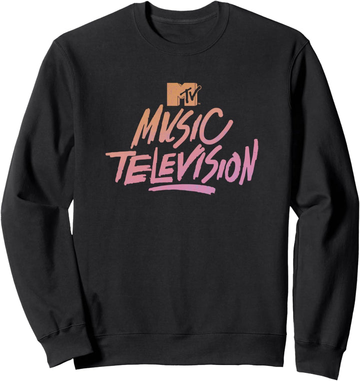 MTV Music Television Gradient Text Sweatshirt