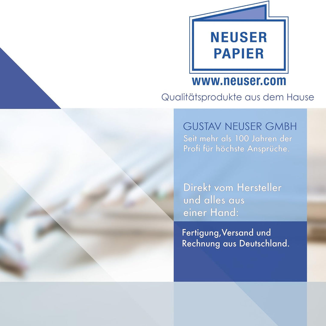 200 Brief-Umschläge Silber Metallic DIN Lang - 110 x 220 mm (11 x 22 cm) - Nassklebung ohne Fenster