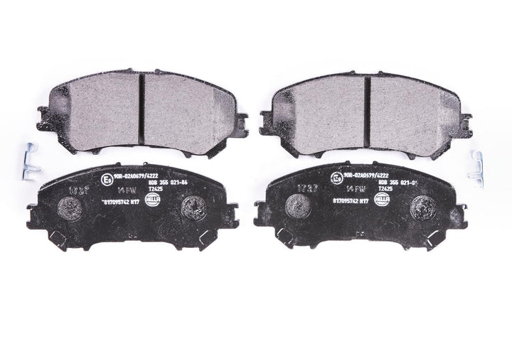 HELLA PAGID 8DB 355 021-861 Bremsbelagsatz - T2425 - Dicke/Stärke: 16.7mm - mit akustischer Verschle