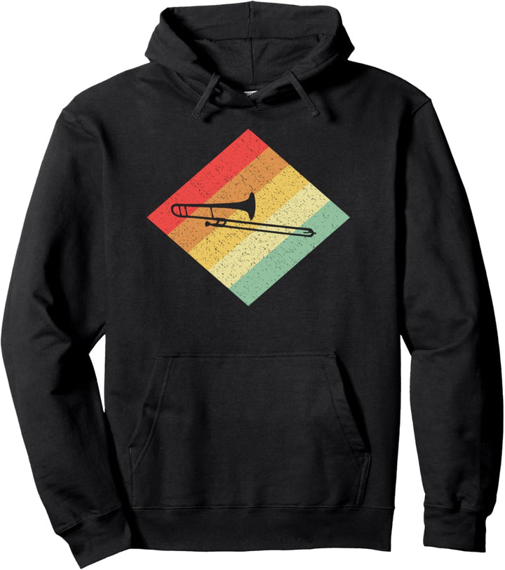 Retro Vintage Posaune Geschenk für Posaunisten Pullover Hoodie