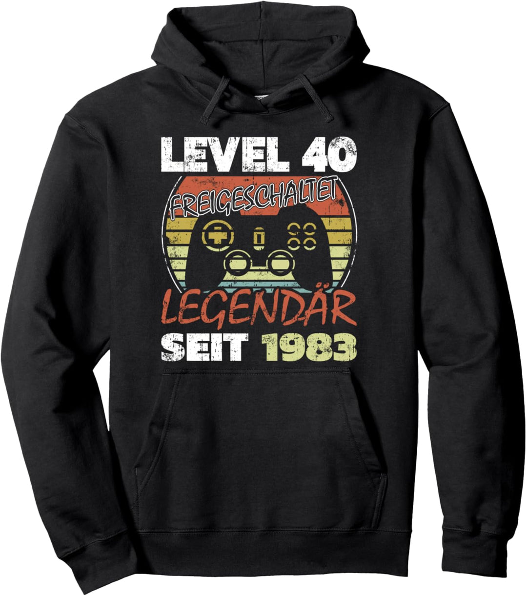 Level 40 freigeschaltet legendär seit 1983 Pullover Hoodie