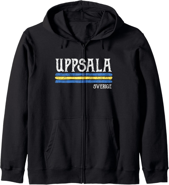 Vintage Uppsala Schweden Schwedisch Kapuzenjacke