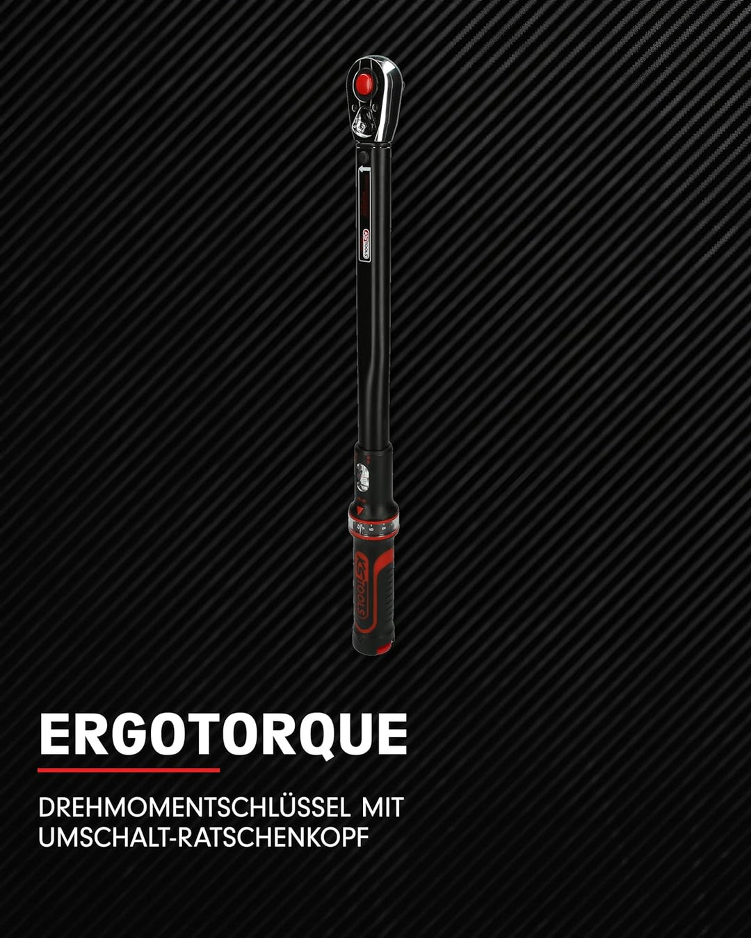 KS Tools Ratschen Drehmomentschlüssel 1/2 Zoll Drehknopf ERGOTORQUEprecision 516.1532 I 20-100 Nm I