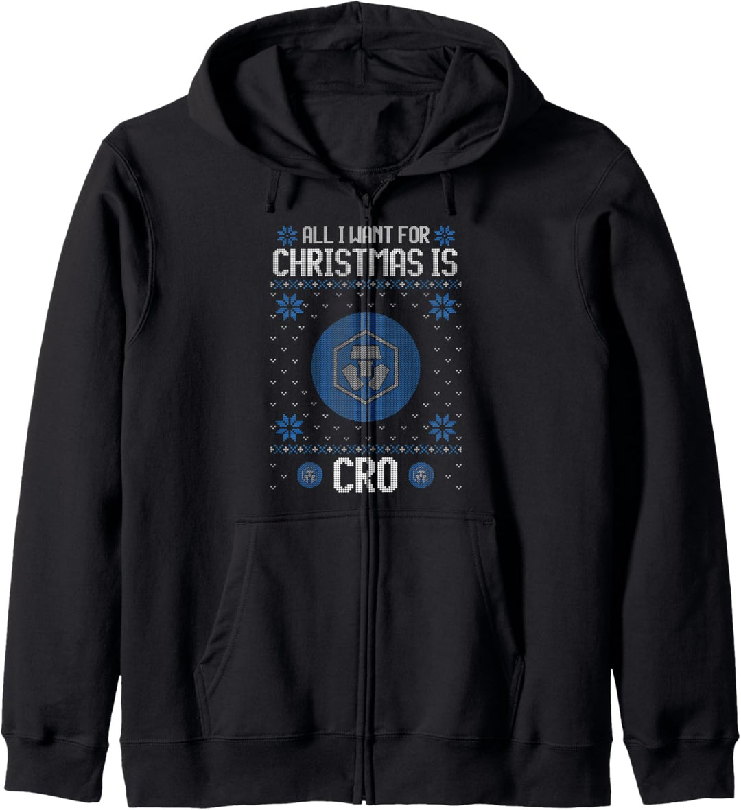 Crypto Currency Talk - Crytpo.com Ugly Christmas Sweater Kapuzenjacke