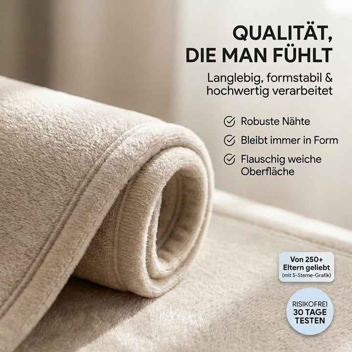 Krabbelmatte Baby - kuschelig weich - 3cm Dicke Spielmatte - schützt vor Stössen - Teppich Kinderzim