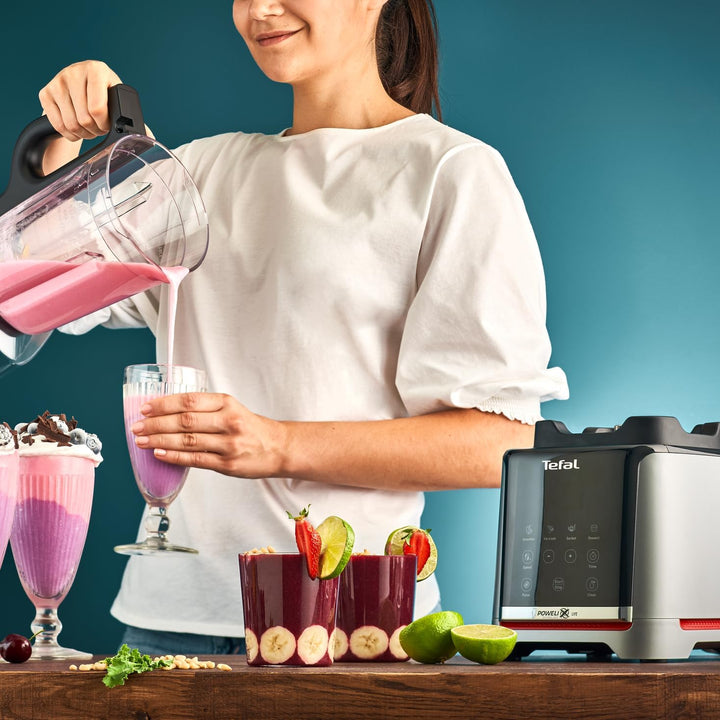 Tefal InfinyMix Hochgeschwindigkeits-Standmixer, 5 Auto-Programme + manuelle Einstellung, 2,6-l-Trit