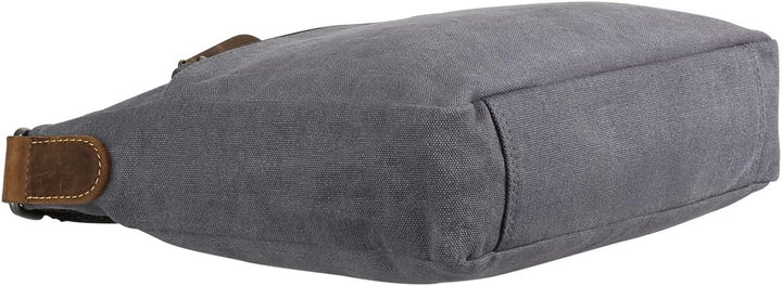 Greenburry Vintage Hemp Umhängetasche 26 cm Light Grey, Light Grey