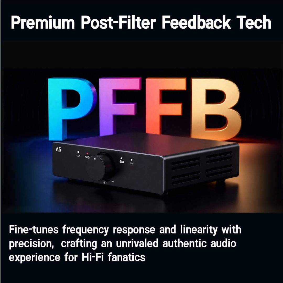 3e Audio A5 Hi-Fi-Verstärker mit TPA3251-Chip & 38V/5A-Netzteil für Stereo-Heimkinos und Desktop-Lau