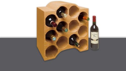 Climapor Flaschenbox Bogenform aus Styropor, Terra - für 12 Flaschen max. Ø 9 cm, 1 Stück