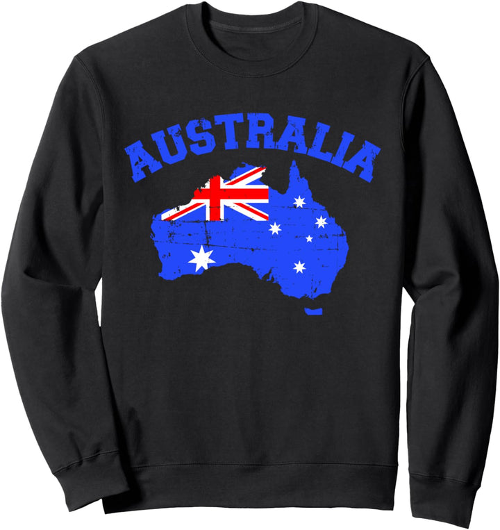 Australien Karte Flagge Sweatshirt