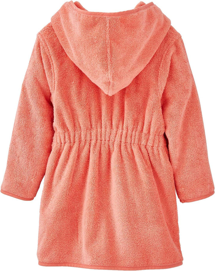 Vertbaudet Kinder Bademantel mit Kapuze Orange 116, Orange 116