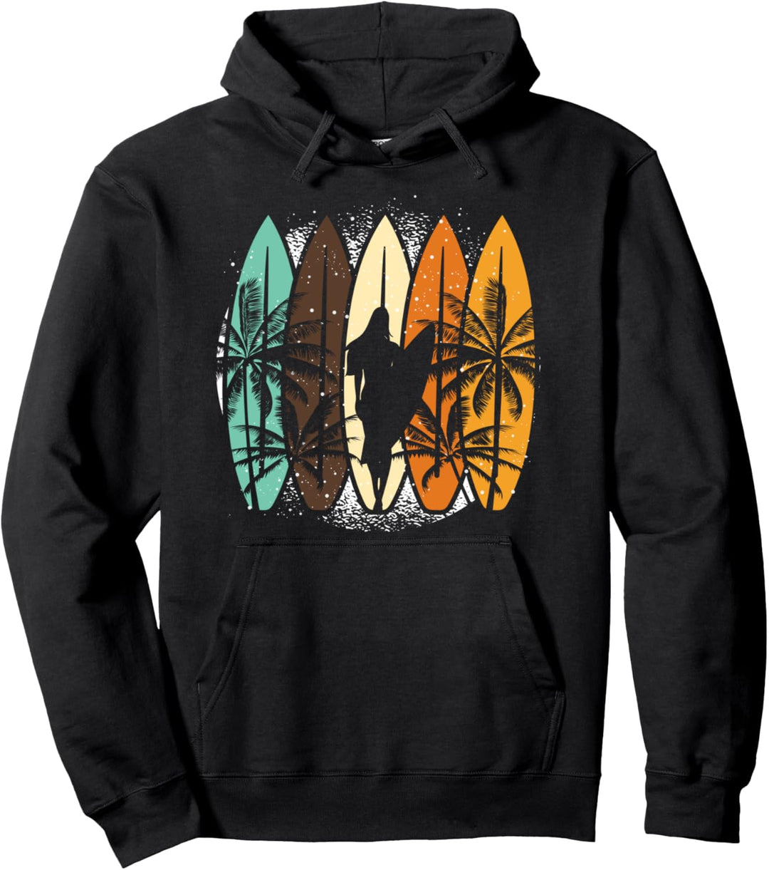 Surfing Hobby Surfer Wassersport Sommerurlaub Surfen Pullover Hoodie