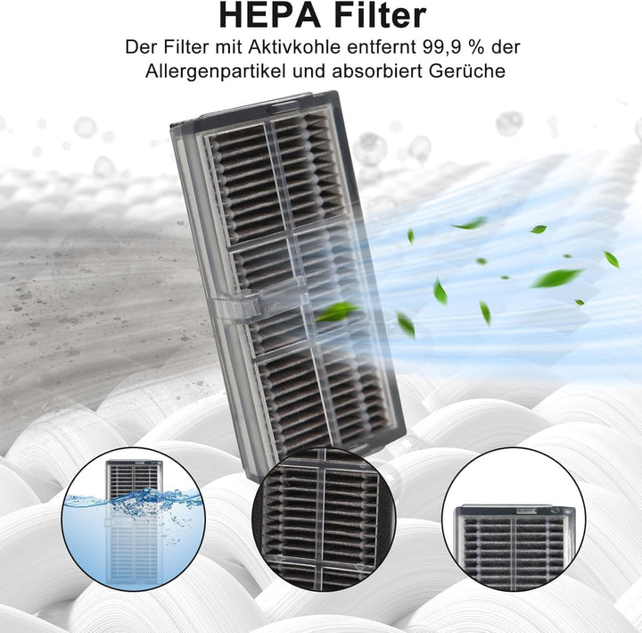 20 Stück Zubehör für Dreame L10s Ultra Gen 2, L10s Pro Ultra Heat, X30 Ultra, Mova E30 Ultra Saugrob