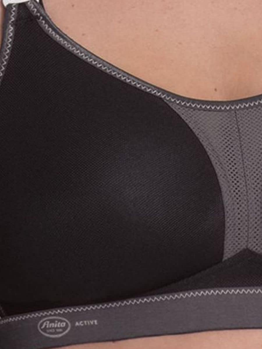 Anita - Dynamix Star Racerback - Damen - Sport BH - atmungsaktiv 80E Schwarz (Schwarz/Anthrazit 445)
