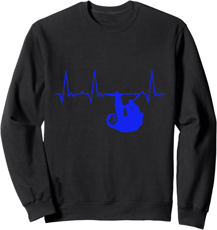Herzschlag Faultier Sweatshirt