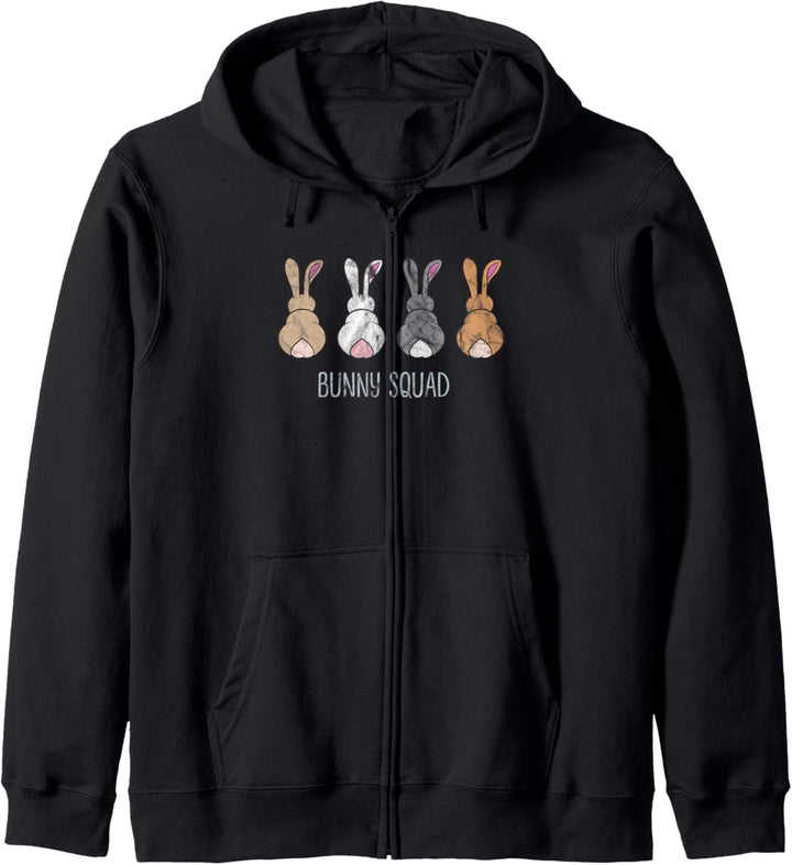 Bunny Squad Lustige Kaninchen Hasen Team Kapuzenjacke