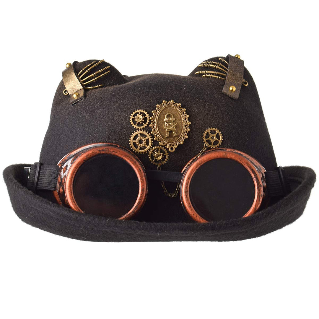 COSDREAMER Damen Herren Glasflasche Kuppelhut Steampunk Kostüm Hut Gothic Zylinder Hut Halloween Tot