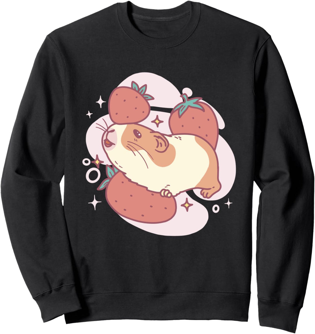 Hamster für Meerschweinchen und Erdbeeren Sweatshirt