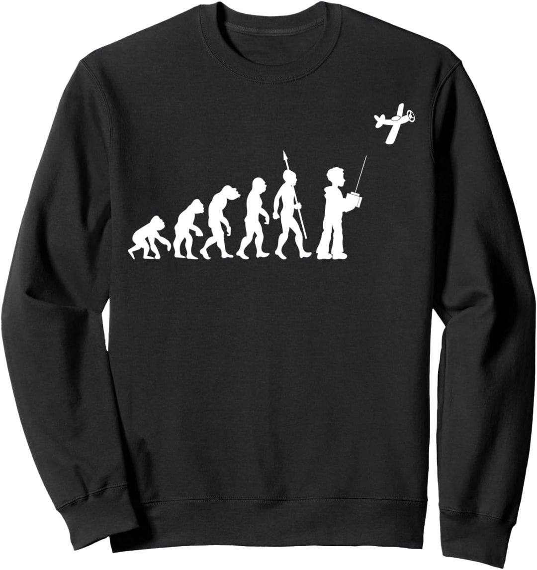 Modellflug Modellflieger Modellflugzeug Evolution Lustig Fun Sweatshirt