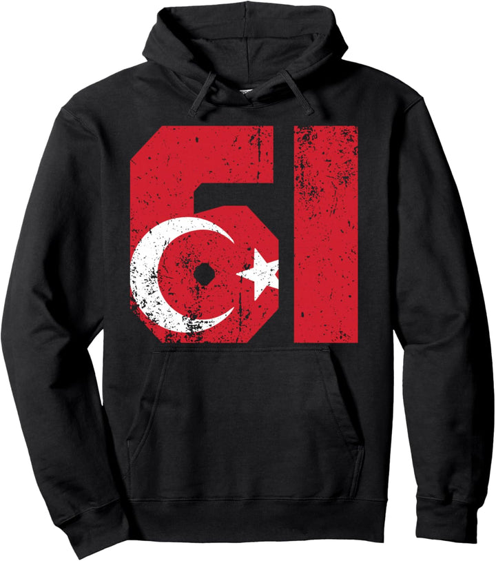 Trabzon 61 Memleket Türkei Fahne Geschenkidee Pullover Hoodie
