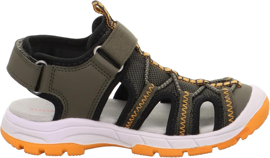 Superfit Jungen Tornado Light Sandale 28 EU Grün Orange 7000, 28 EU Grün Orange 7000