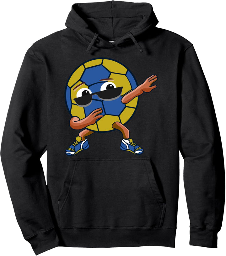Coole Handballer Grafik Sprungwurf Dabbing Handball Sport Pullover Hoodie