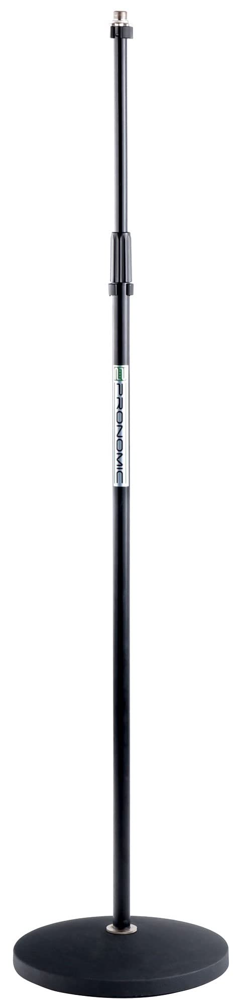 Pronomic MS-100 Mikrofonstativ mit Tellersockel - Mikrofonständer - Tellerstativ - Höhe: 88-158 cm -