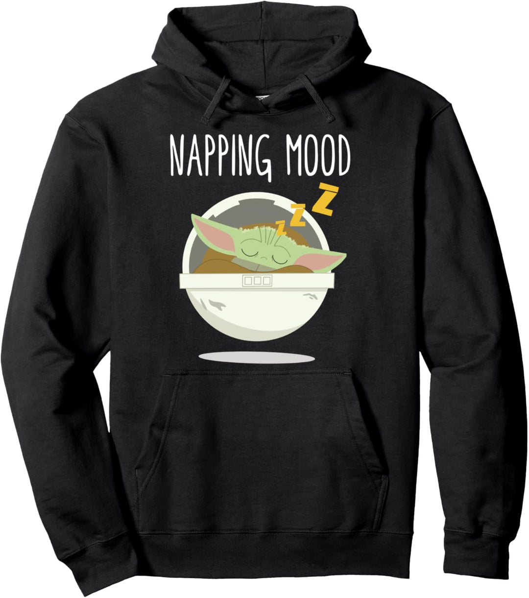 Star Wars Mandalorian The Child Cartoon Napping Mood Pullover Hoodie