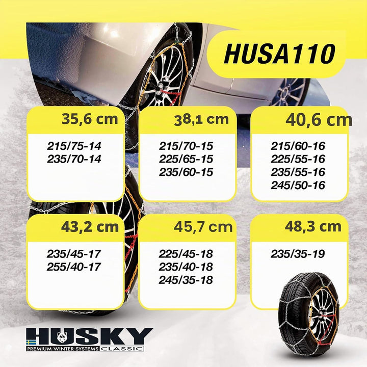 SUMEX HUSAD110 Husky Advance Schneeketten 9 mm HUSA110, HUSA110