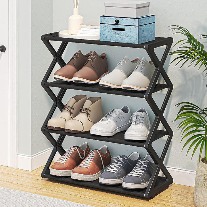 Faltbare Schuhregal -Sortierfunktion Schuhschrank für den Schrank Flur Eingangszimmer, Plastik, Plas