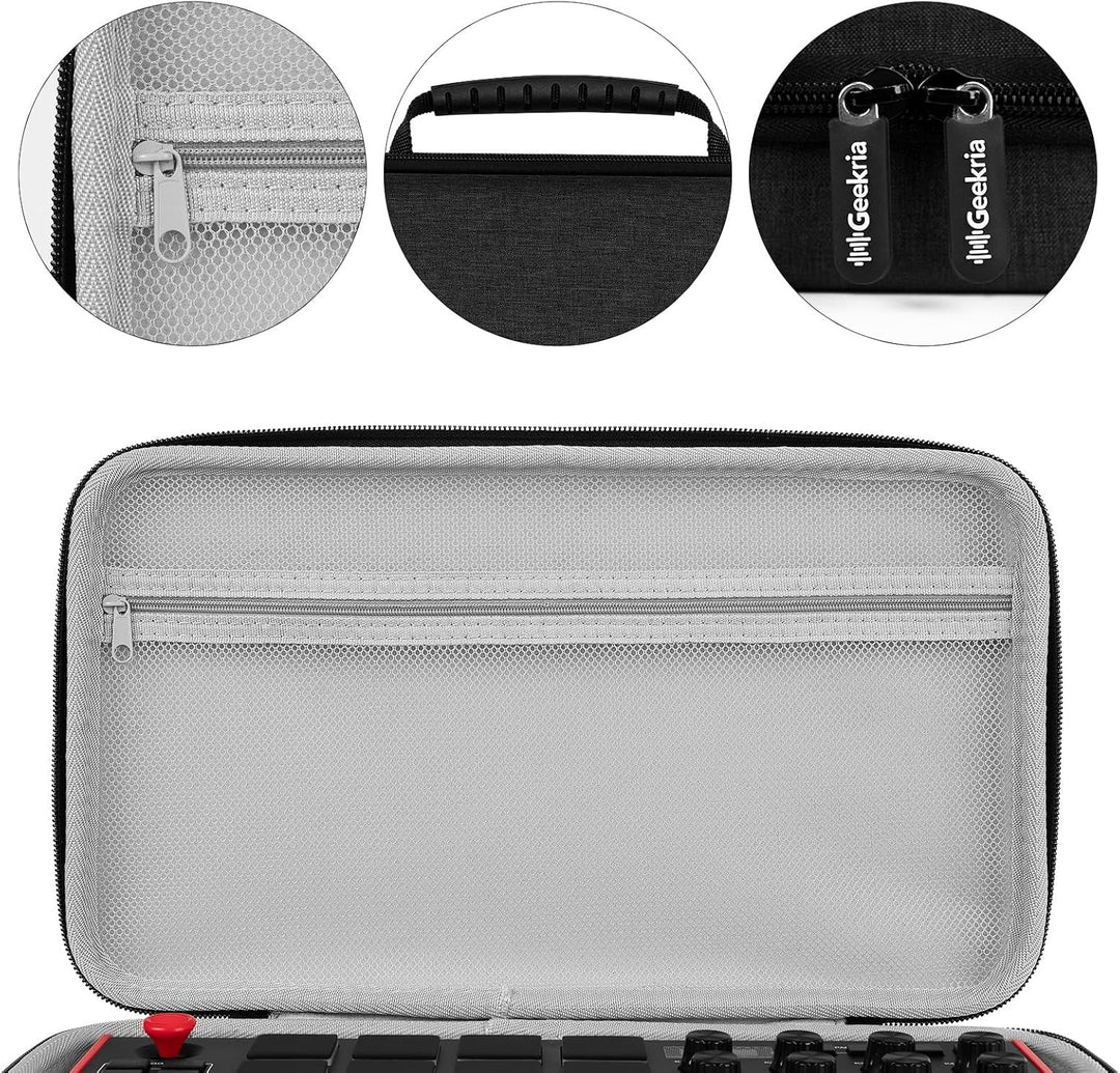 Geekria Hardshell-Case kompatibel mit Akai Professional MPK Mini MK3, 25-Tasten Ultra-portabler USB-