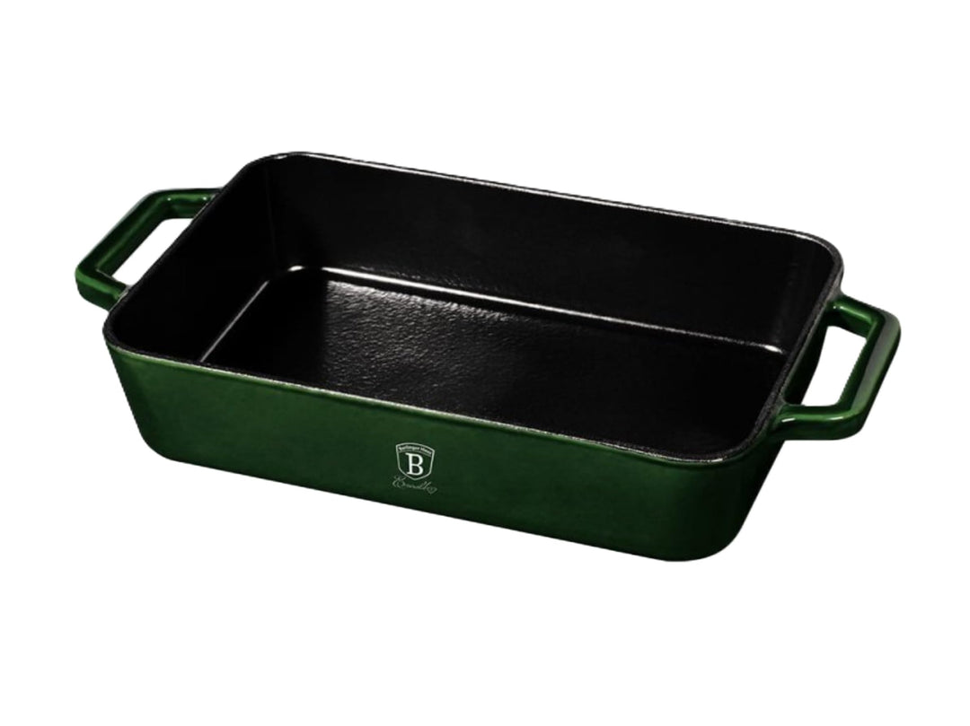 Berlinger Haus Collection Roaster, 30 cm, cast Iron, BH/6506 Emerald, 18/8 Edelstahl