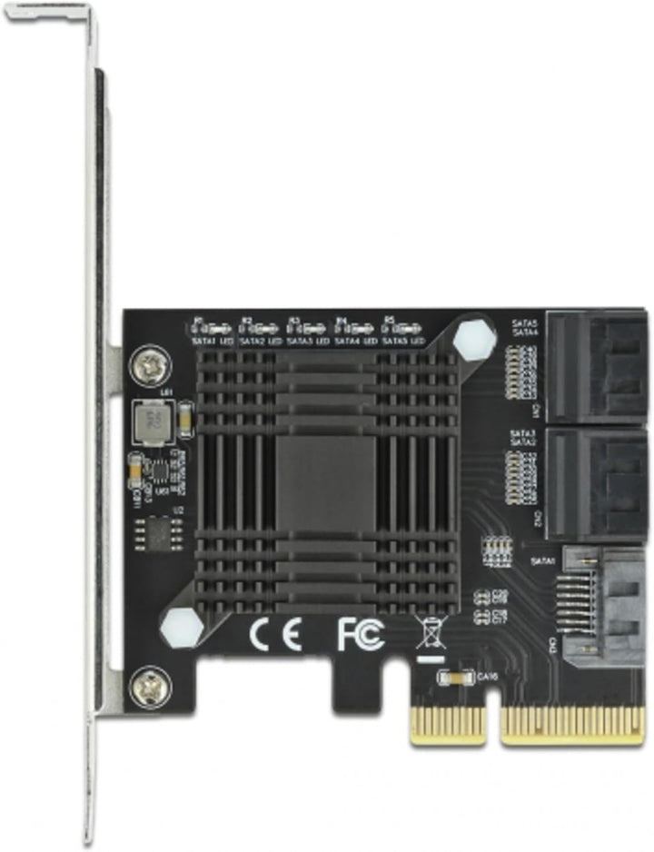 Delock 5 Port SATA PCI Express x4 Karte - Low Profile Formfaktor