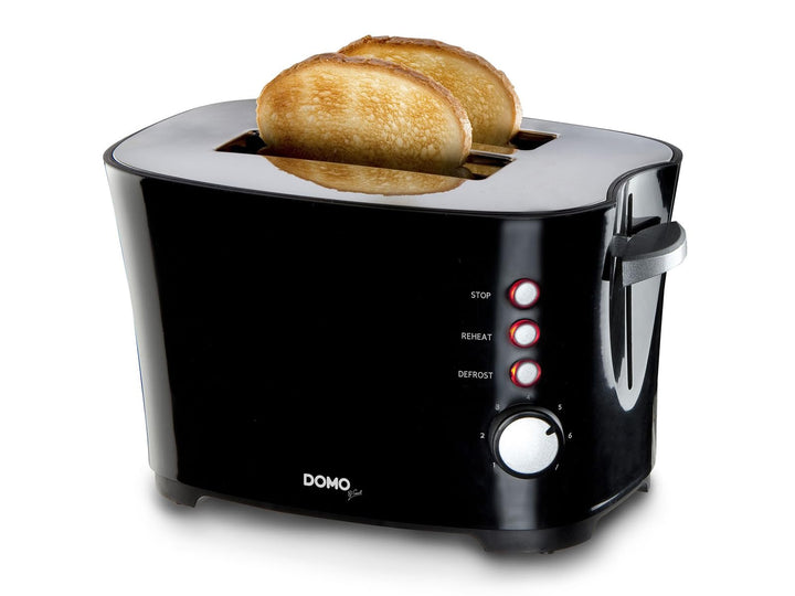 DOMO DO941T Toaster 'B-Smart' - Mit 2 Toastschlitze - 7 Temperaturstände - 3 Funktionsschalter: röst