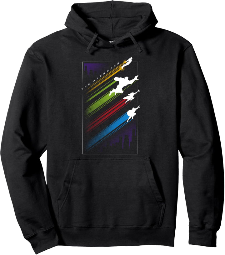 Marvel The Avengers Fly To Action Group Shot Poster Pullover Hoodie