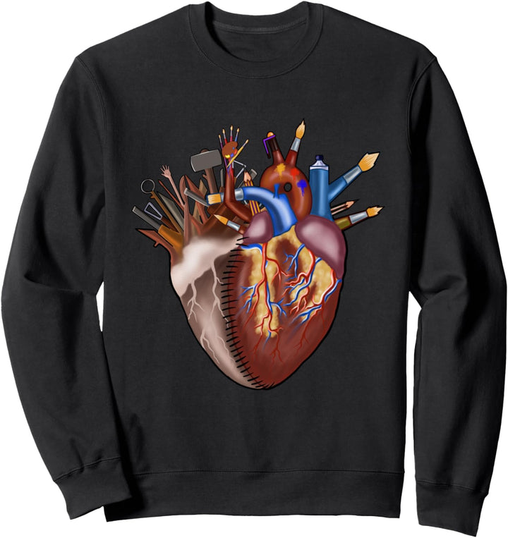 Bildhauer bildhauerisches Herz Töpferwerkzeug-Set Geschenk Sweatshirt