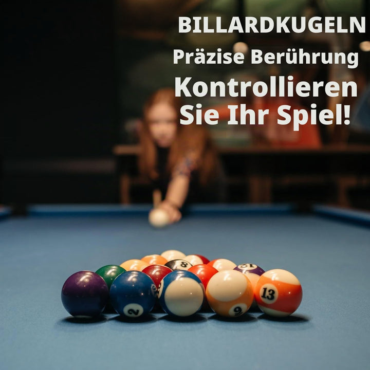 Professionelle Billardkugel-Box, Standardgrösse, komplettes Set mit amerikanischen Billardkugeln 16